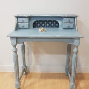 Escritorio tocador vintage azul shabby chic restaurado
